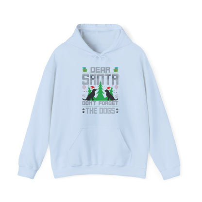 Dear Santa Don't Forget the Dogs – Unisex Holiday Hoodie