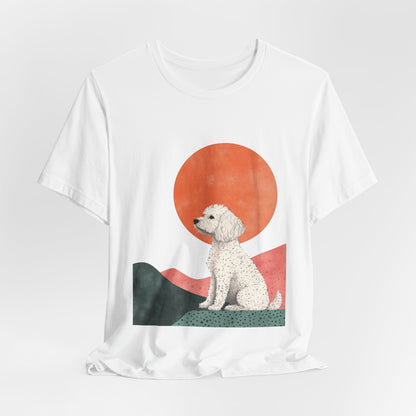 Cockapoo Minimalist Sunset Unisex Tee