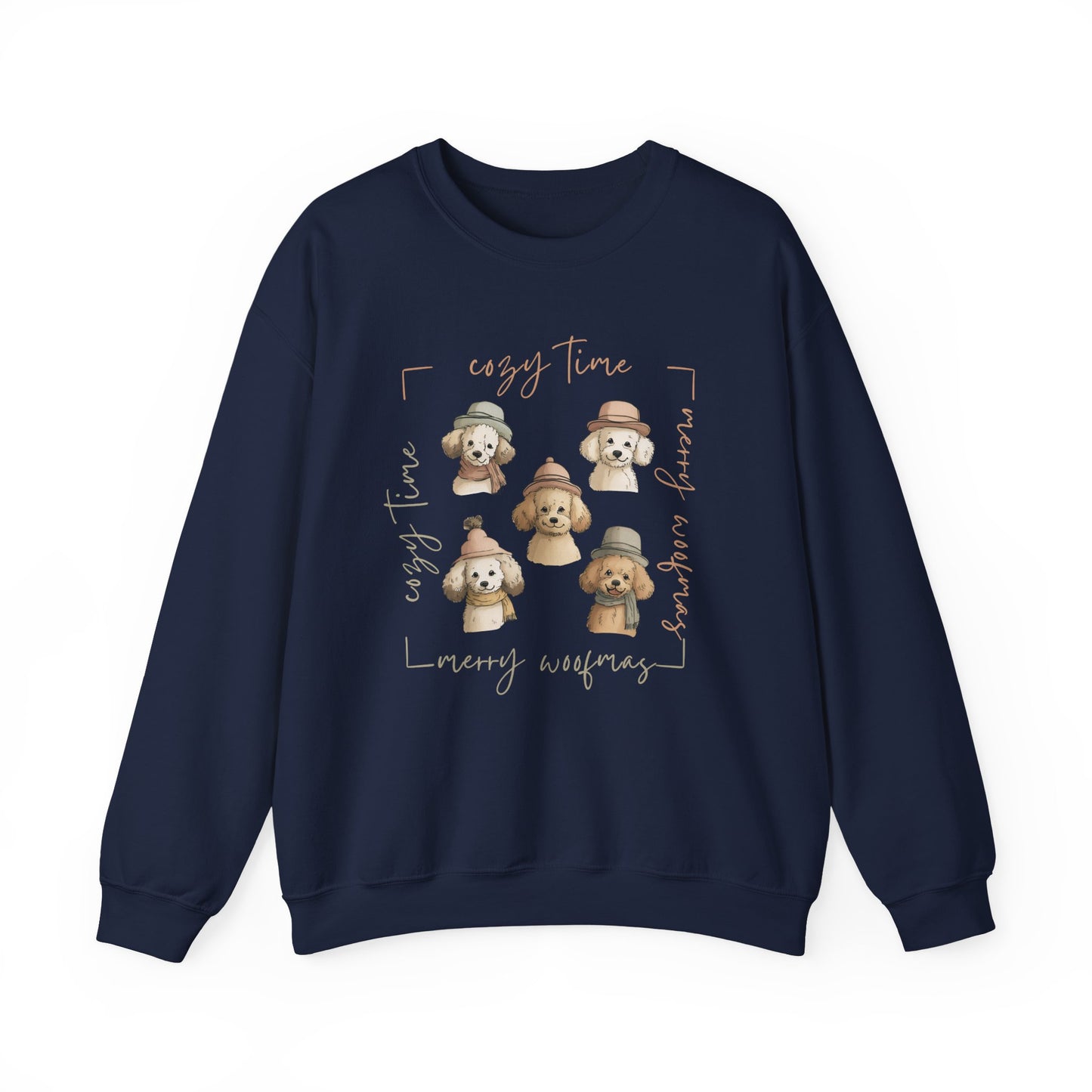 Cozy Woofmas Sweatshirt | Stylish Poodle Squad Sweater