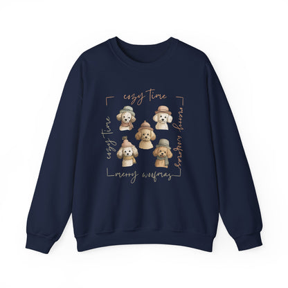Cozy Woofmas Sweatshirt | Stylish Poodle Squad Sweater