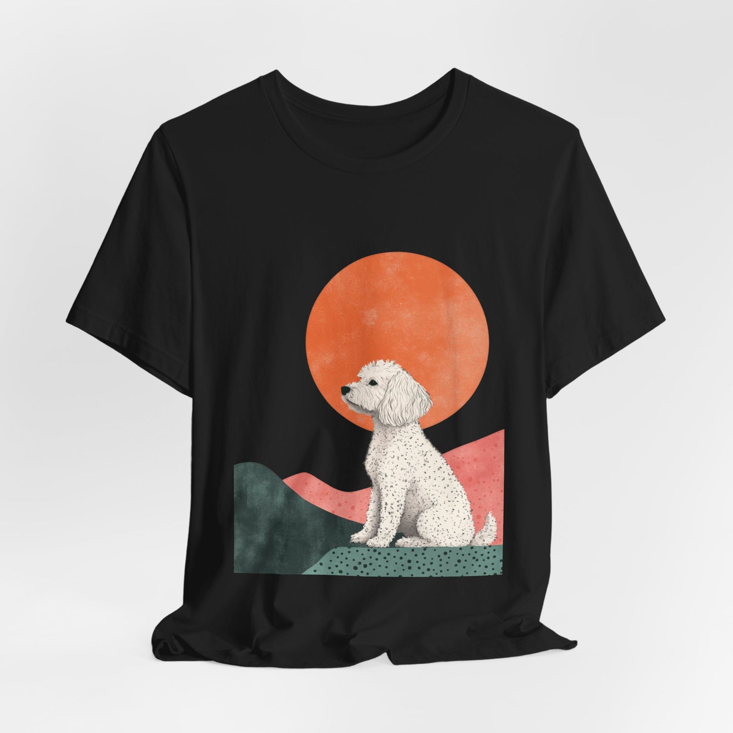 Cockapoo Minimalist Sunset Unisex Tee