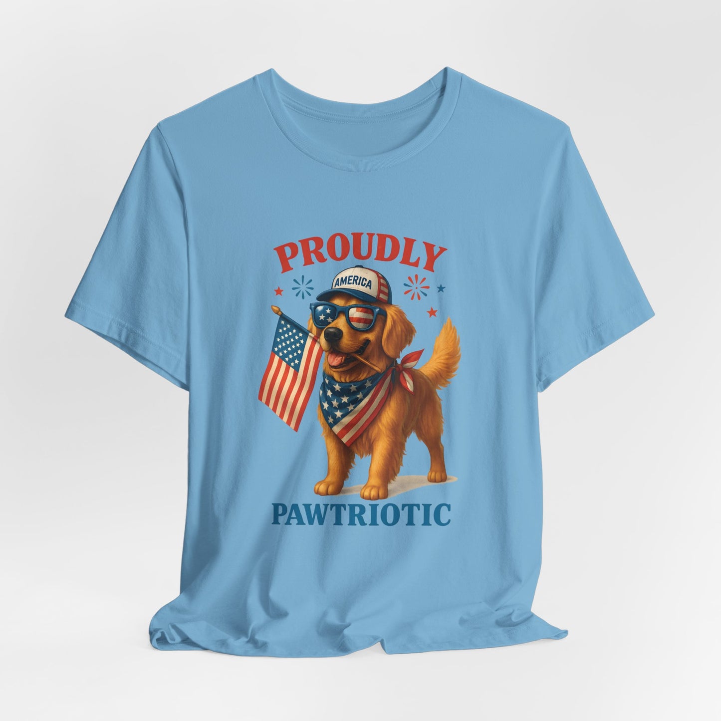 Proudly Pawtriotic Dog – Unisex Patriotic T-Shirt