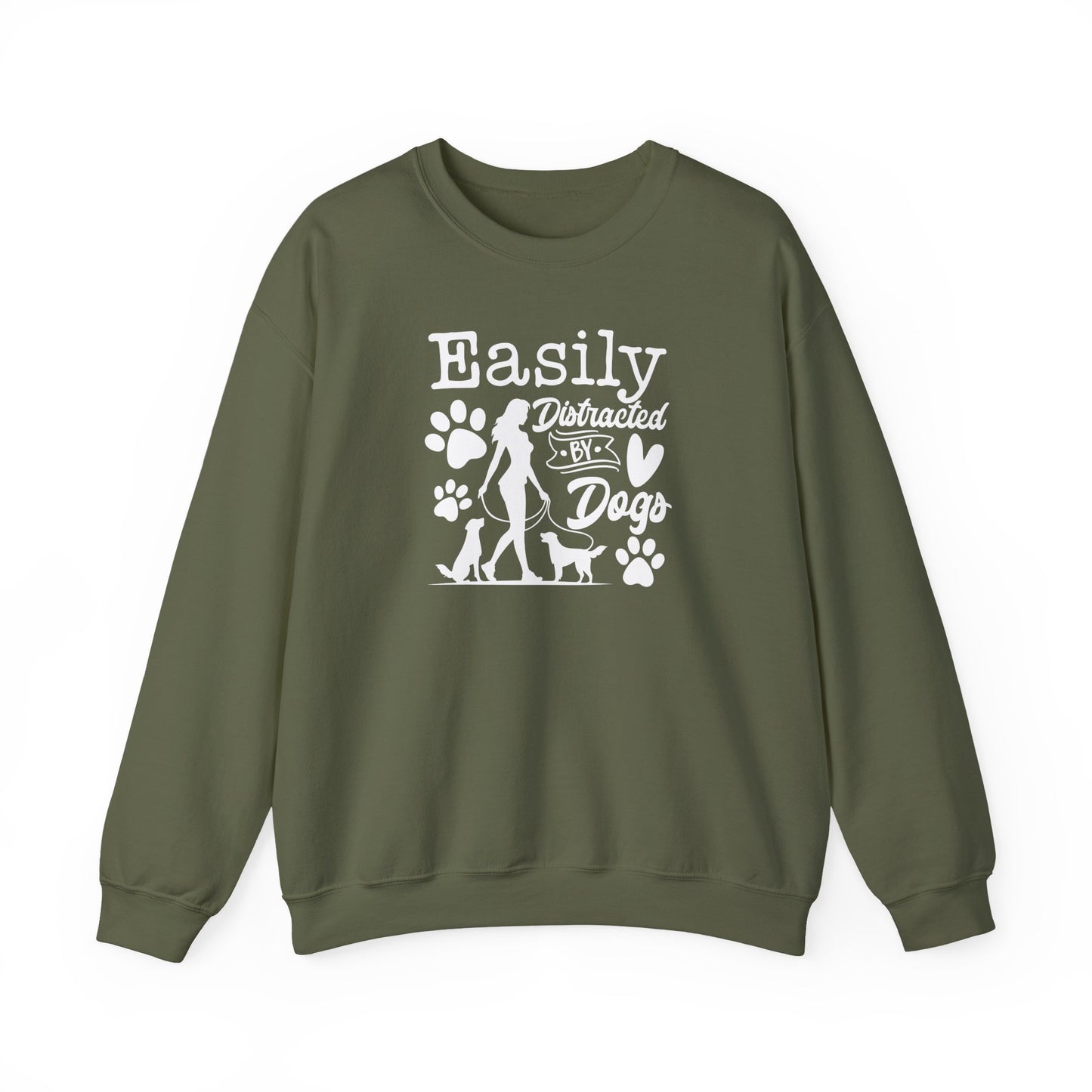 "Easily Distracted By Dogs" Unisex Sweatshirt