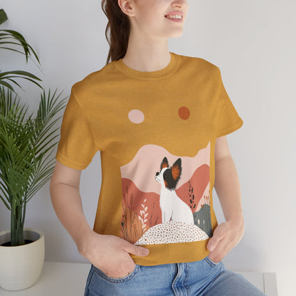 Papillon Spirit – Unisex Artistic Dog T-Shirt