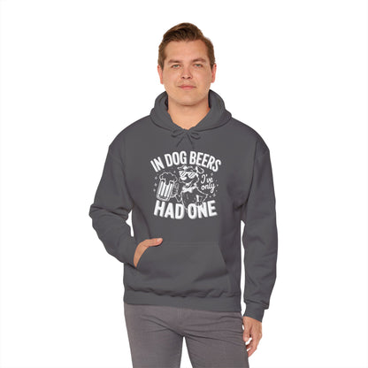"In Dog Beers" Funny Unisex Hoodie –Perfect for Dog & Beer Lovers