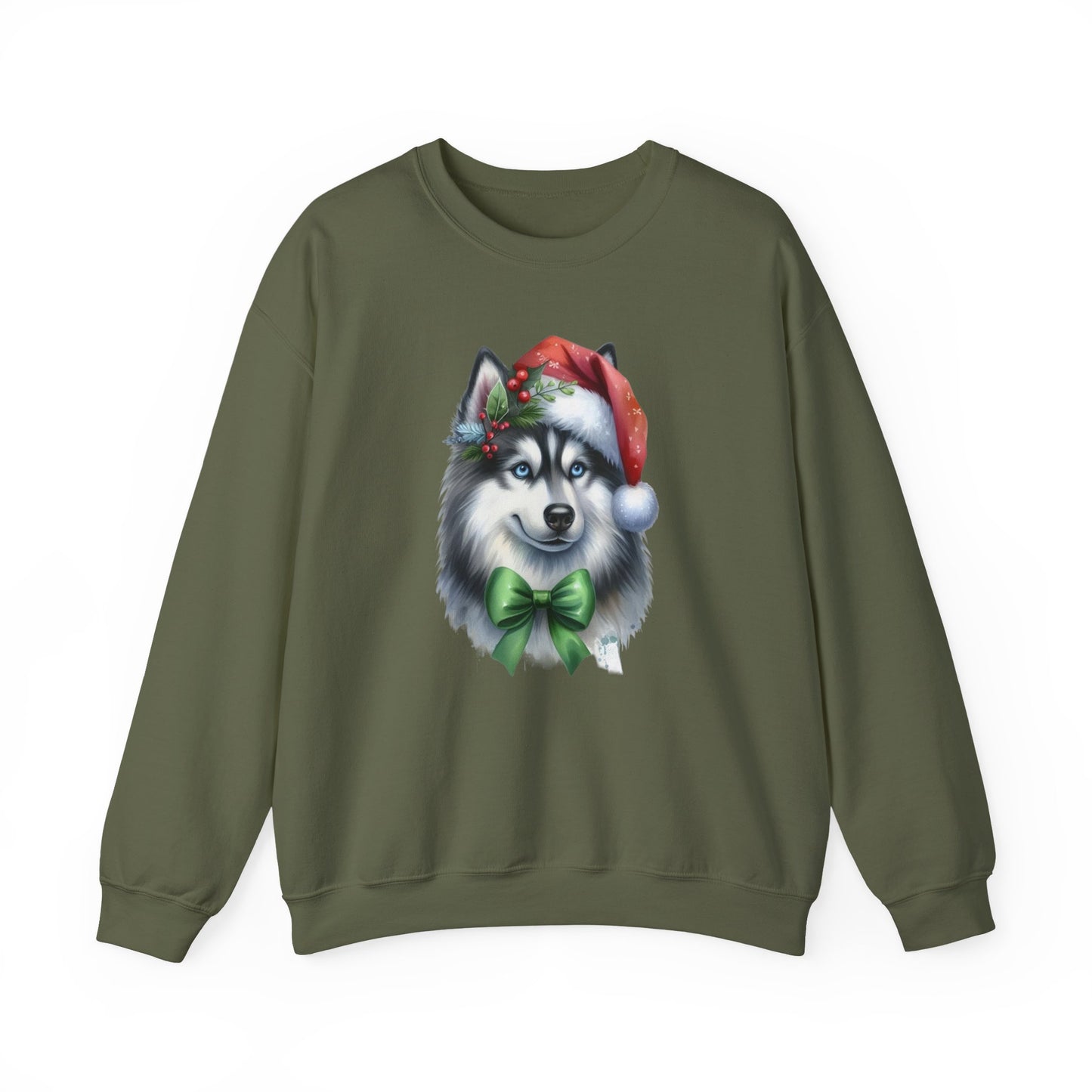 Husky Santa Sweatshirt | Festive Christmas Dog Sweater