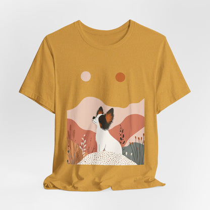 Papillon Spirit – Unisex Artistic Dog T-Shirt