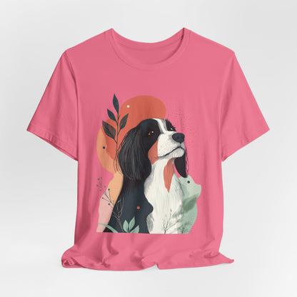 Abstract Bearded Collie Minimalist Unisex Tee