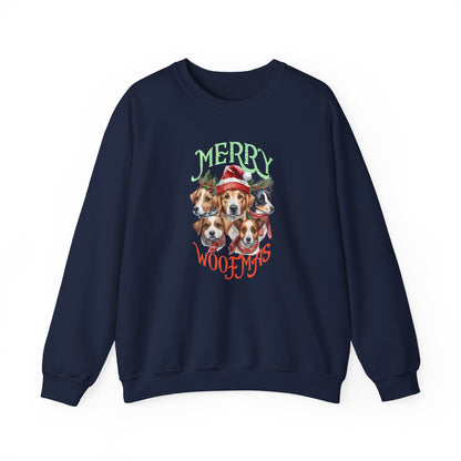 "Merry Woofmas" Dog Pack Christmas Unisex Sweatshirt