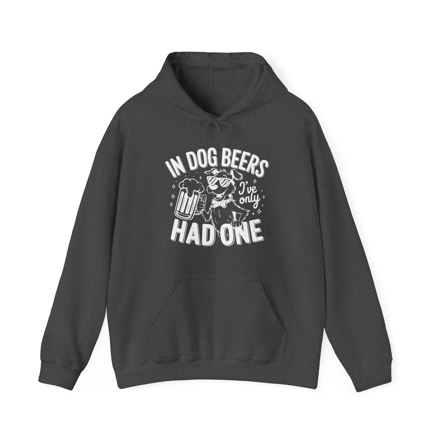 "In Dog Beers" Funny Unisex Hoodie –Perfect for Dog & Beer Lovers