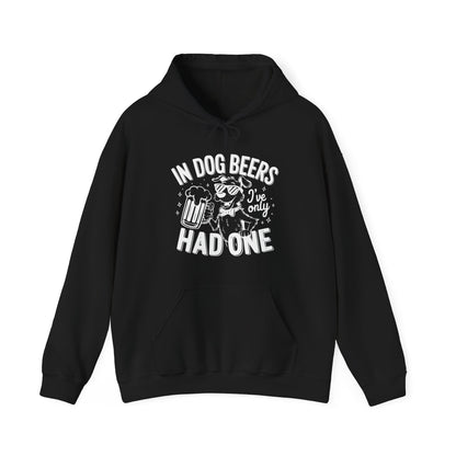 "In Dog Beers" Funny Unisex Hoodie –Perfect for Dog & Beer Lovers