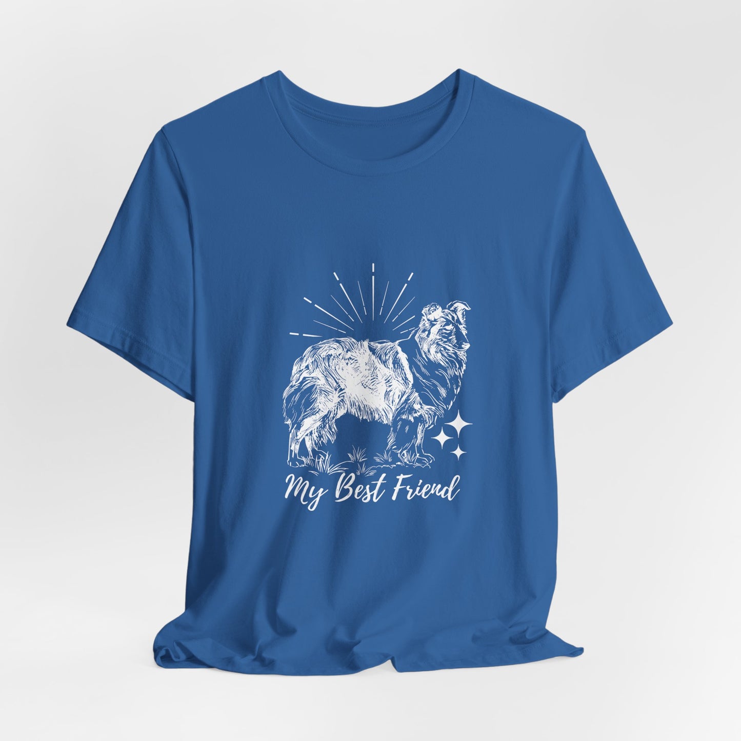 My Best Friend Collie Sketch T-Shirt | Dog Lover Gift