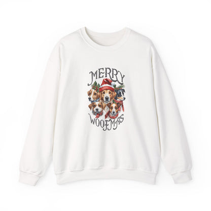 "Merry Woofmas" Dog Pack Christmas Unisex Sweatshirt
