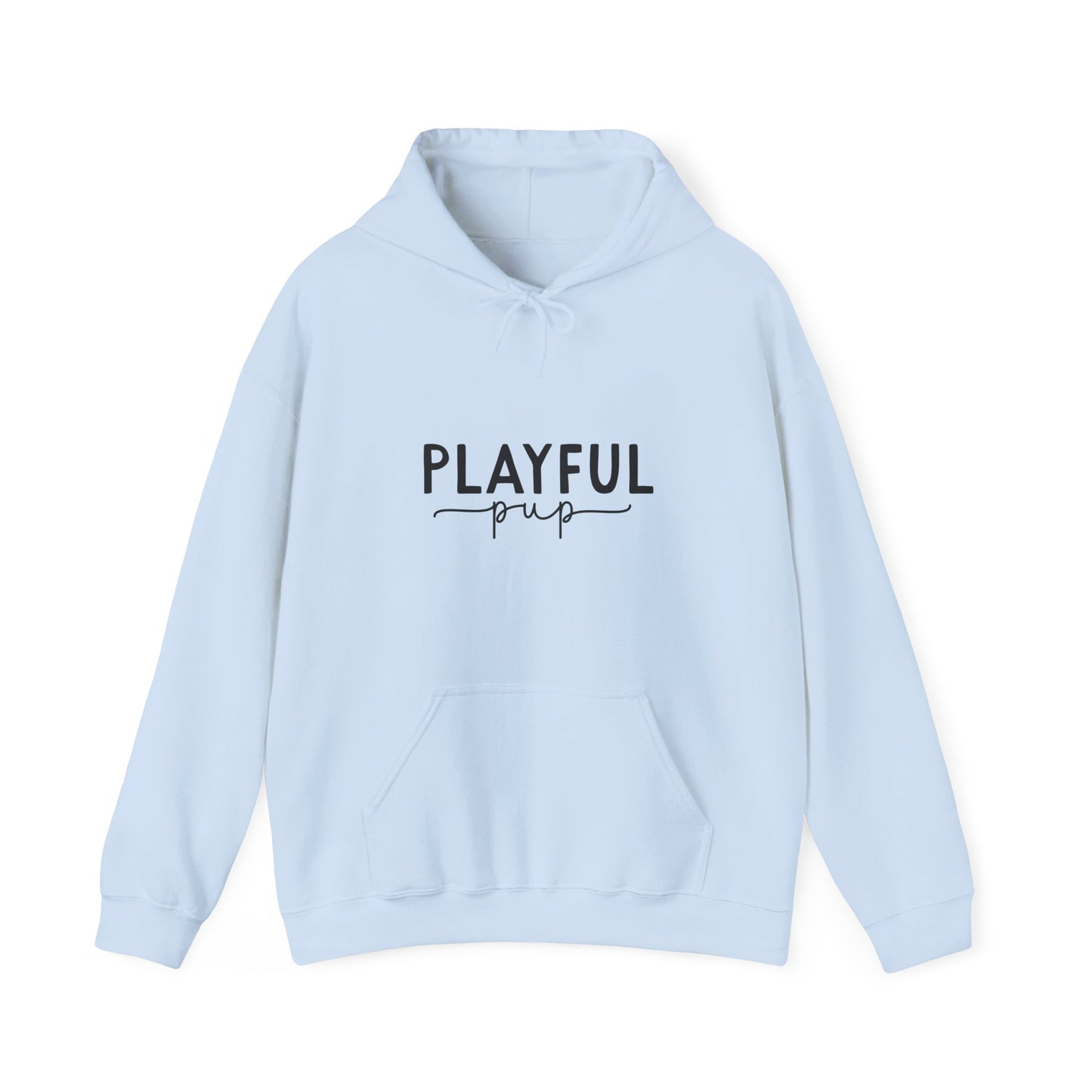 Playful Pup Unisex Hoodie | Minimalist Aesthetic Dog Gift
