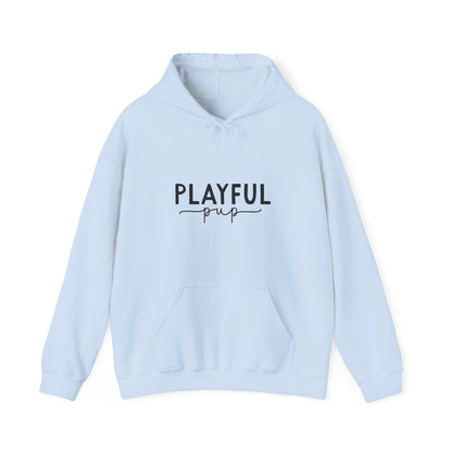 Playful Pup Unisex Hoodie | Minimalist Aesthetic Dog Gift