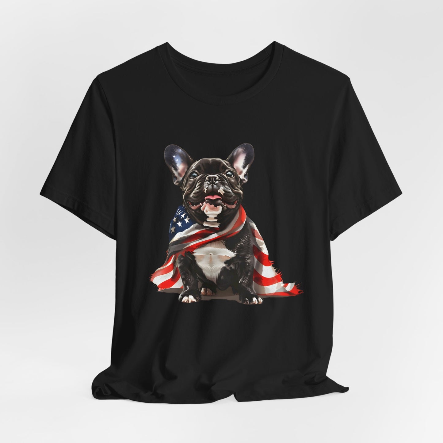 Patriotic French Bulldog Unisex T-Shirt