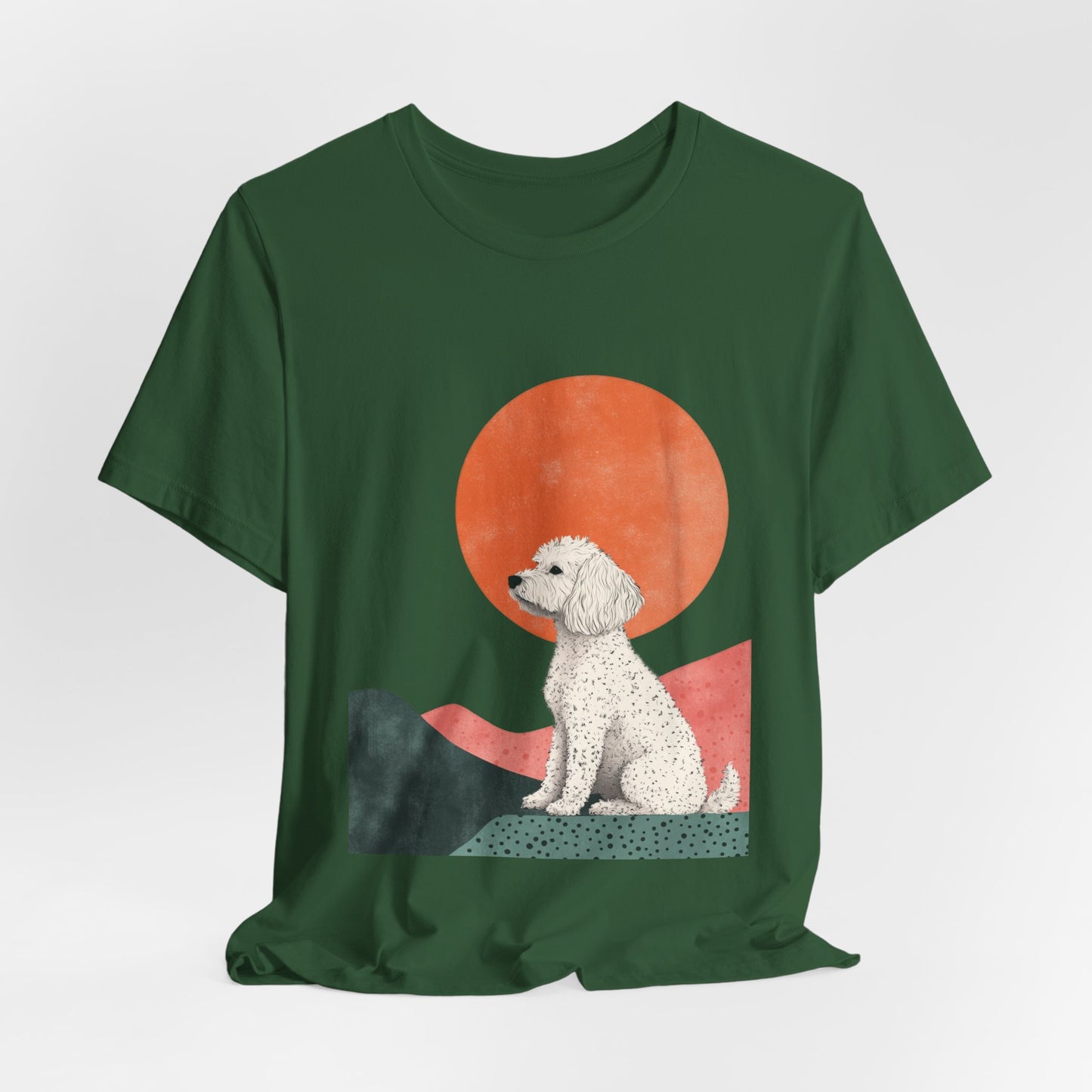 Cockapoo Minimalist Sunset Unisex Tee
