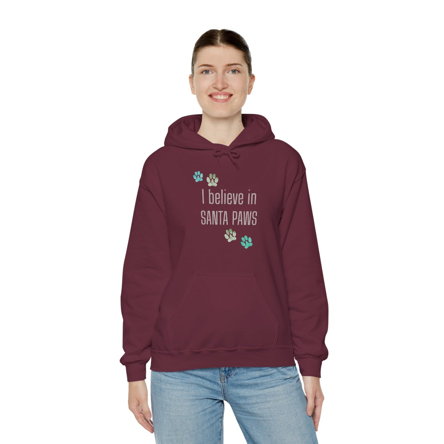I Believe in Santa Paws Unisex Dog Lover Hoodie