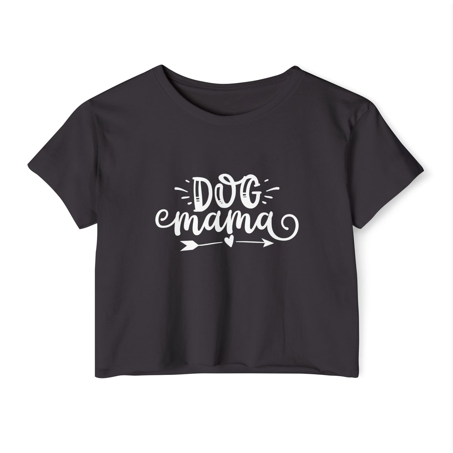 Dog Mama Crop Top – Cute Pet Lover Graphic Tee