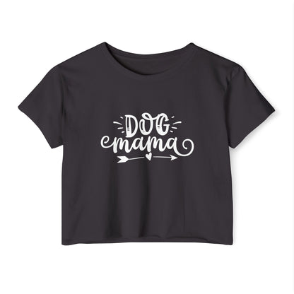 Dog Mama Crop Top – Cute Pet Lover Graphic Tee
