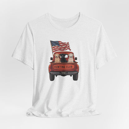 "Hunting Club USA – Vintage Truck & Lab Trio Tee"