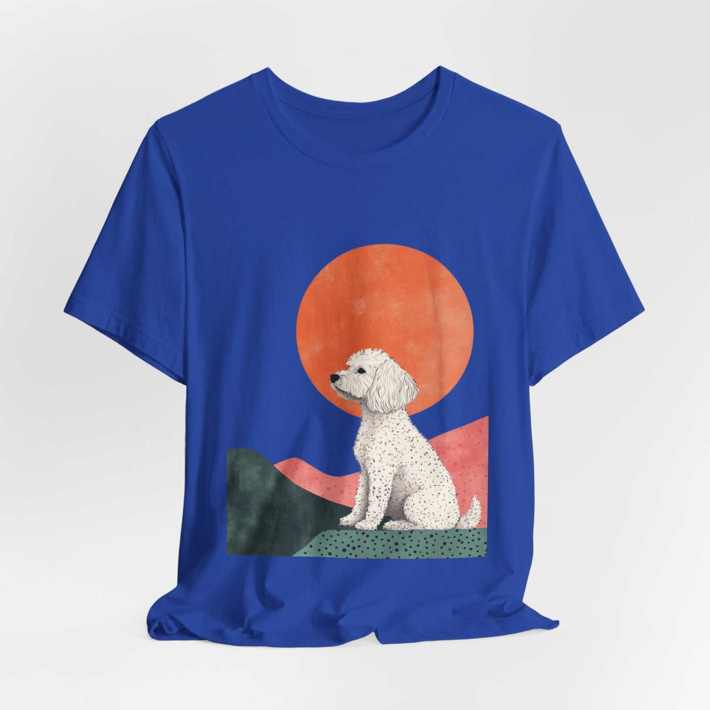 Cockapoo Minimalist Sunset Unisex Tee