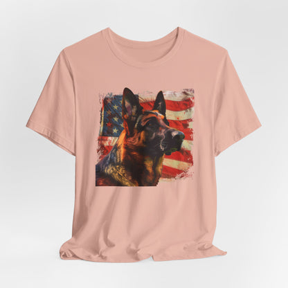 German Shepherd Patriotic Unisex T-Shirt