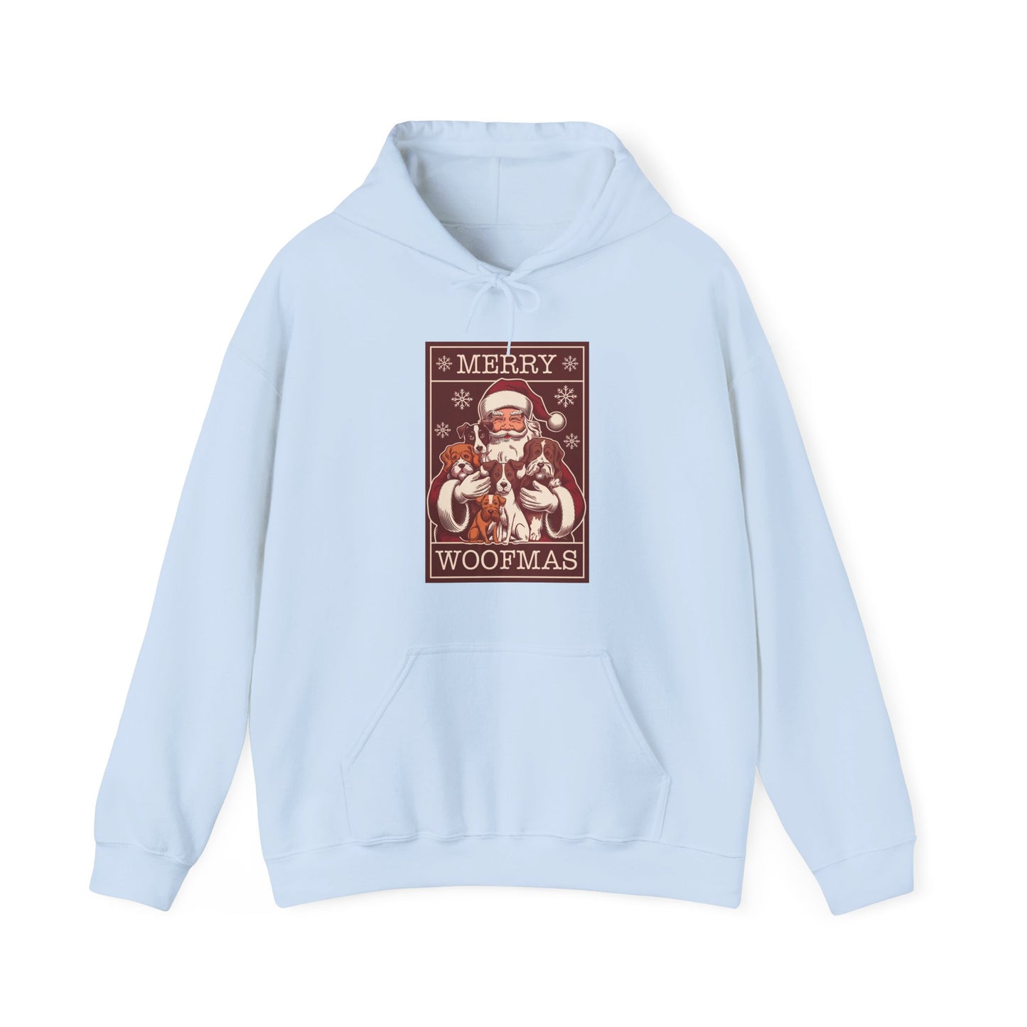 Merry Woofmas Hoodie | Vintage Santa & Dogs Sweater
