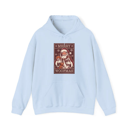 Merry Woofmas Hoodie | Vintage Santa & Dogs Sweater