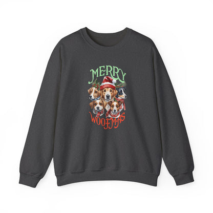 "Merry Woofmas" Dog Pack Christmas Unisex Sweatshirt