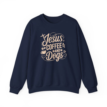Jesus, Coffee, and Dogs Unisex Sweatshirt