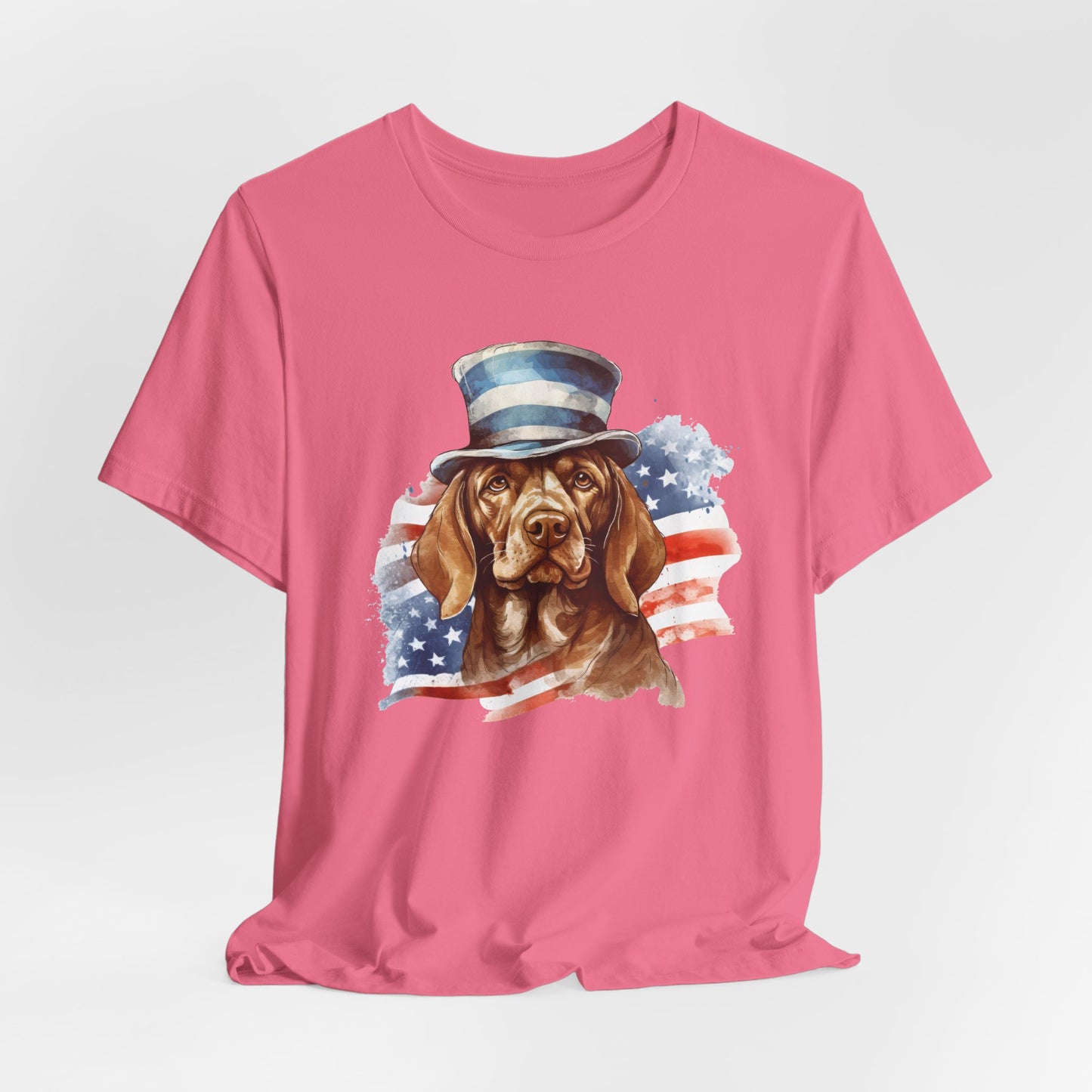 Patriotic Pup Tee – Red, White & Woof!