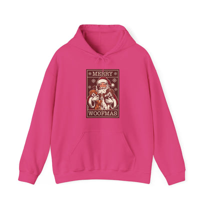 Merry Woofmas Hoodie | Vintage Santa & Dogs Sweater