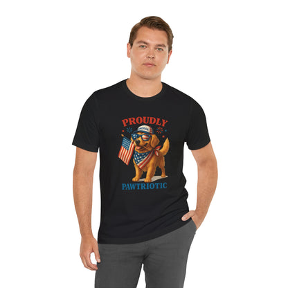 Proudly Pawtriotic Dog – Unisex Patriotic T-Shirt