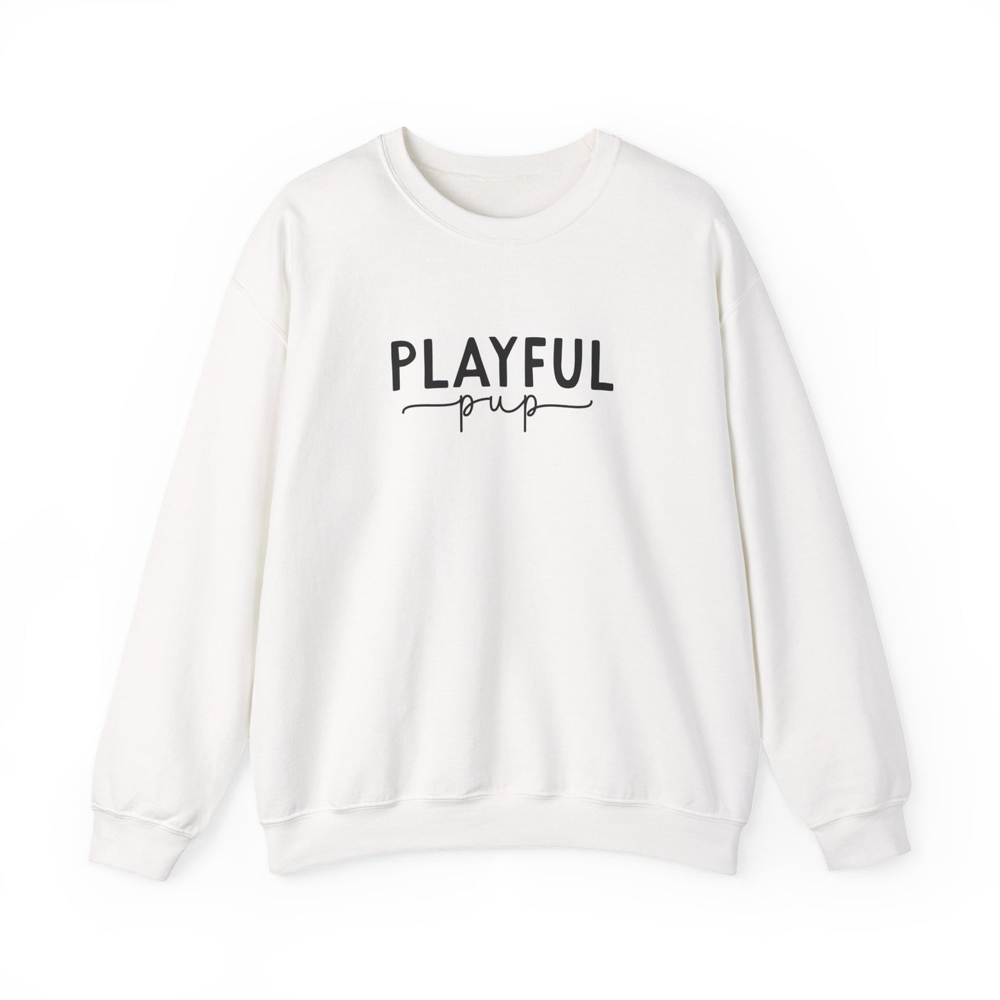 Playful Pup Unisex Sweatshirt | Minimalist Aesthetic Dog Gift
