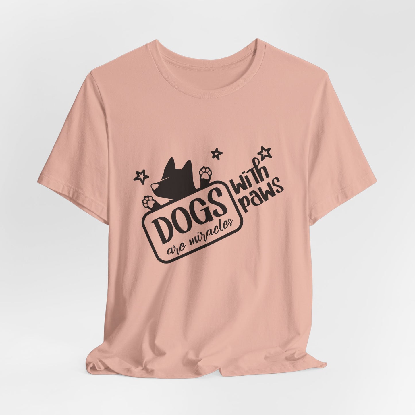 “Dogs are miracle with Paws”  Dog Lover Unisex T-Shirt