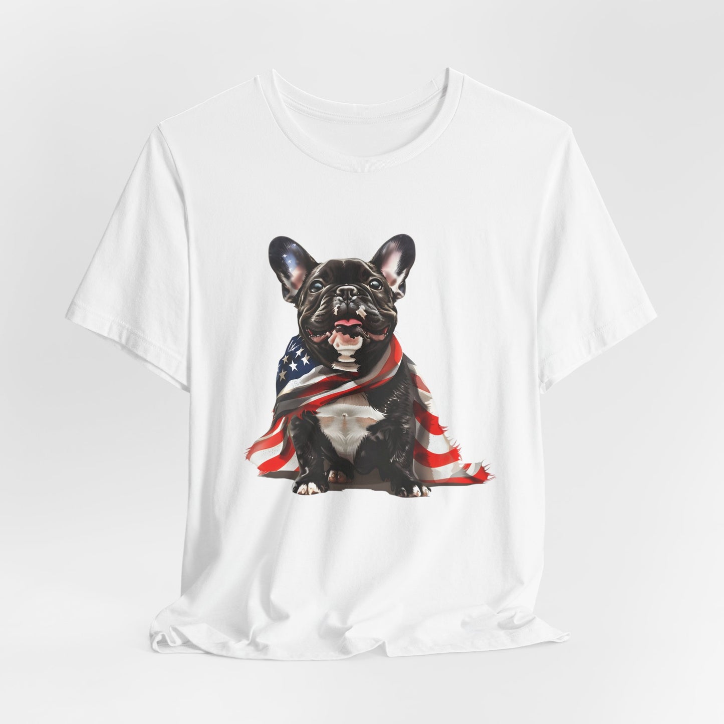 Patriotic French Bulldog Unisex T-Shirt