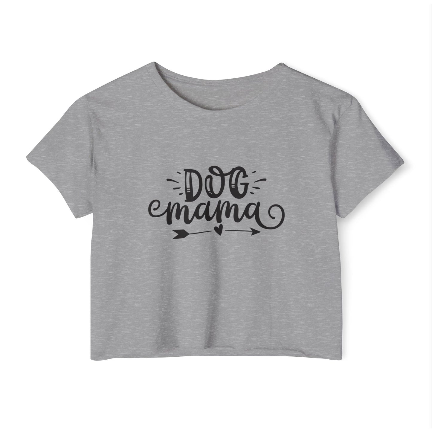 Dog Mama Crop Top – Cute Pet Lover Graphic Tee