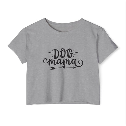 Dog Mama Crop Top – Cute Pet Lover Graphic Tee