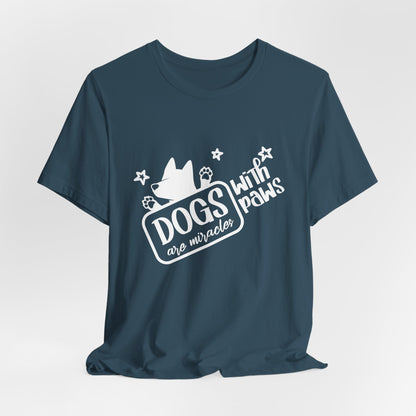 “Dogs are miracle with Paws”  Dog Lover Unisex T-Shirt