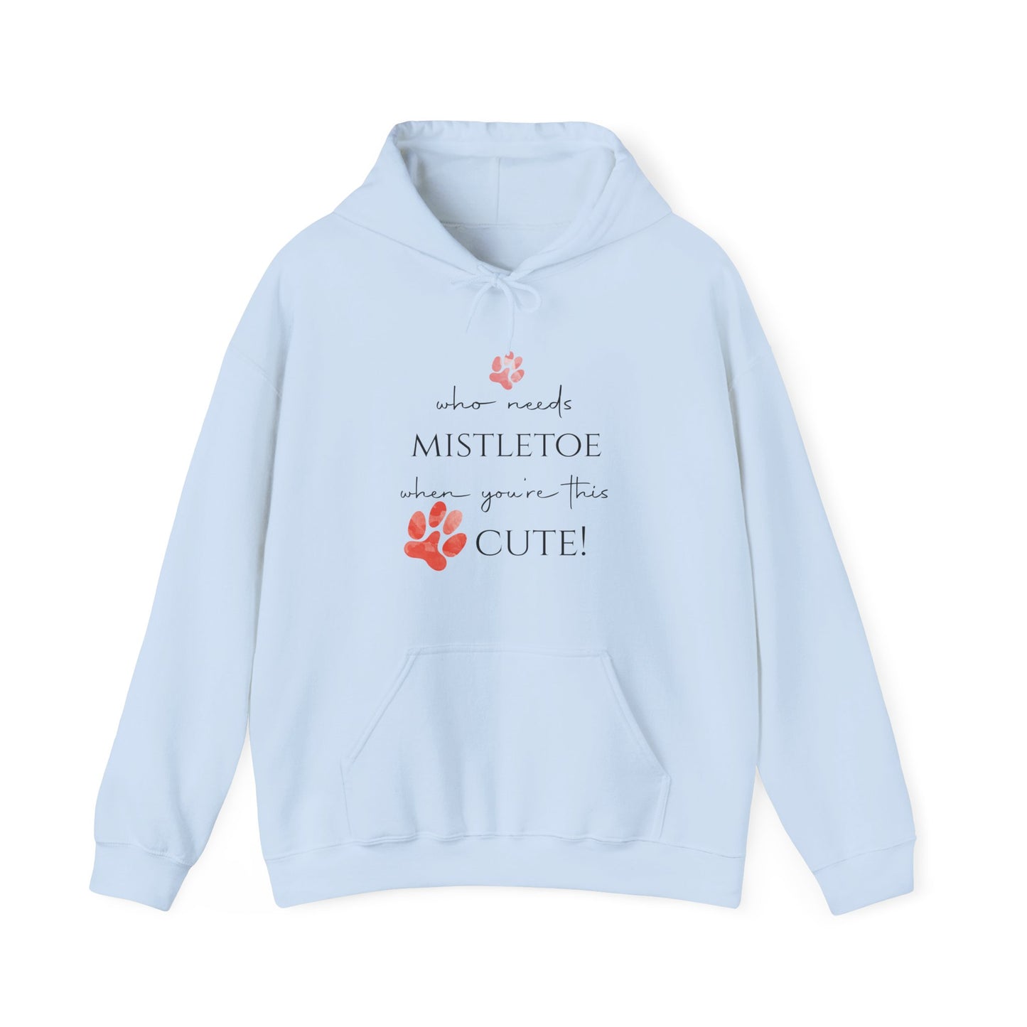 Cute & Cozy Paw Print Holiday Hoodie