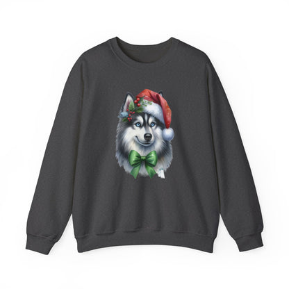 Husky Santa Sweatshirt | Festive Christmas Dog Sweater