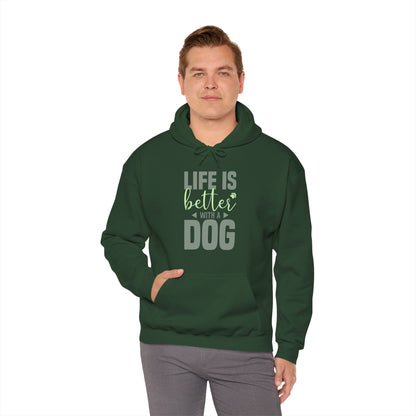 “Life Is Better With a Dog” Unisex Hoodie