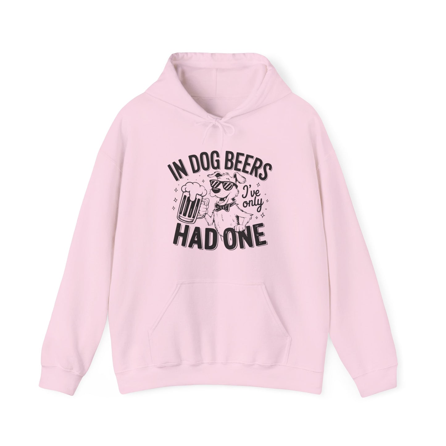 "In Dog Beers" Funny Unisex Hoodie –Perfect for Dog & Beer Lovers