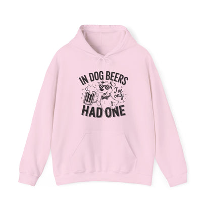 "In Dog Beers" Funny Unisex Hoodie –Perfect for Dog & Beer Lovers
