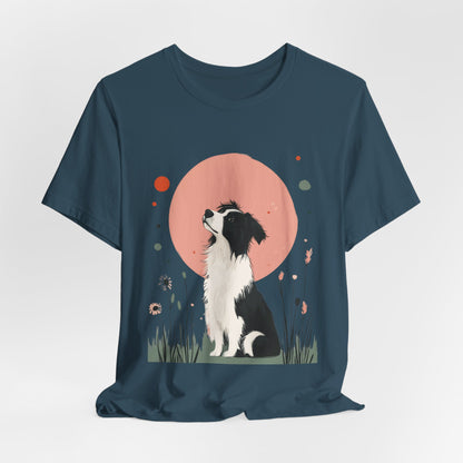 Dreamy Australian Shepherd Minimalist Unisex Tee