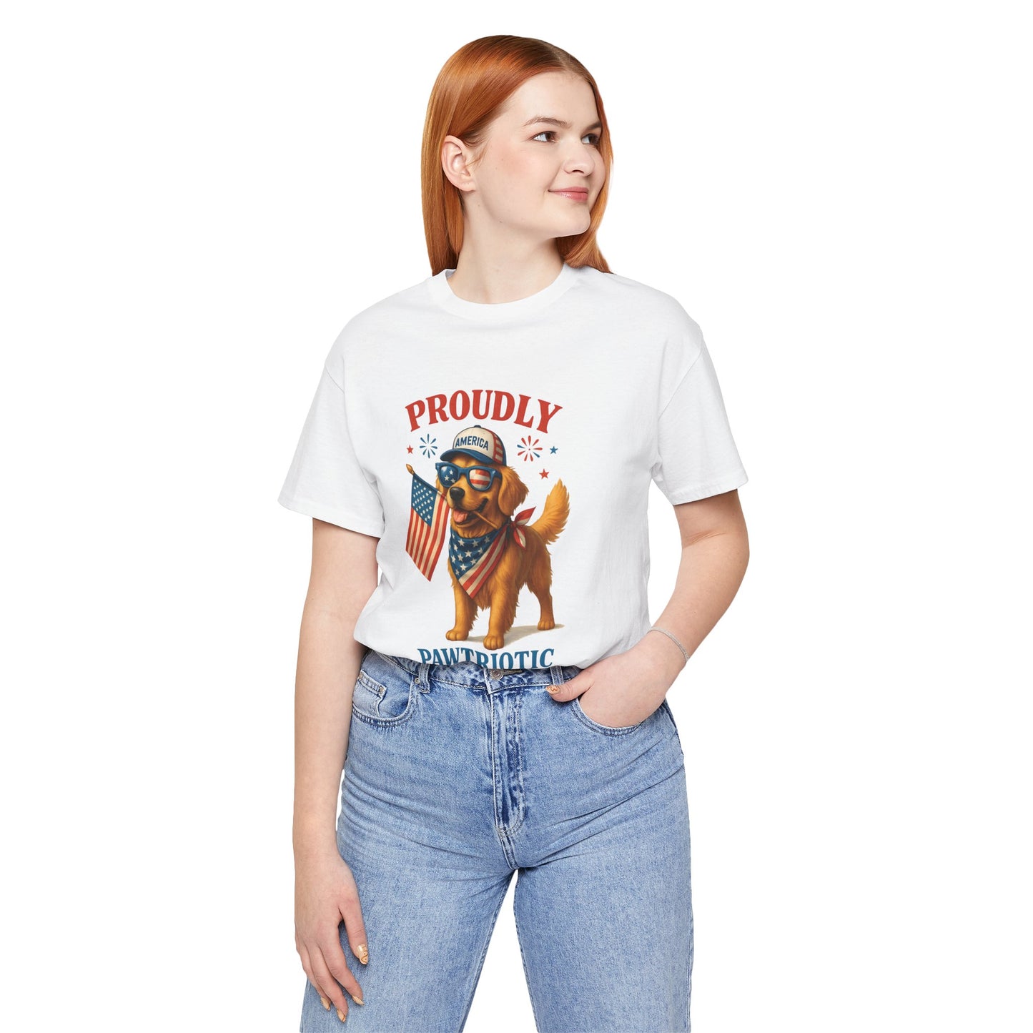 Proudly Pawtriotic Dog – Unisex Patriotic T-Shirt