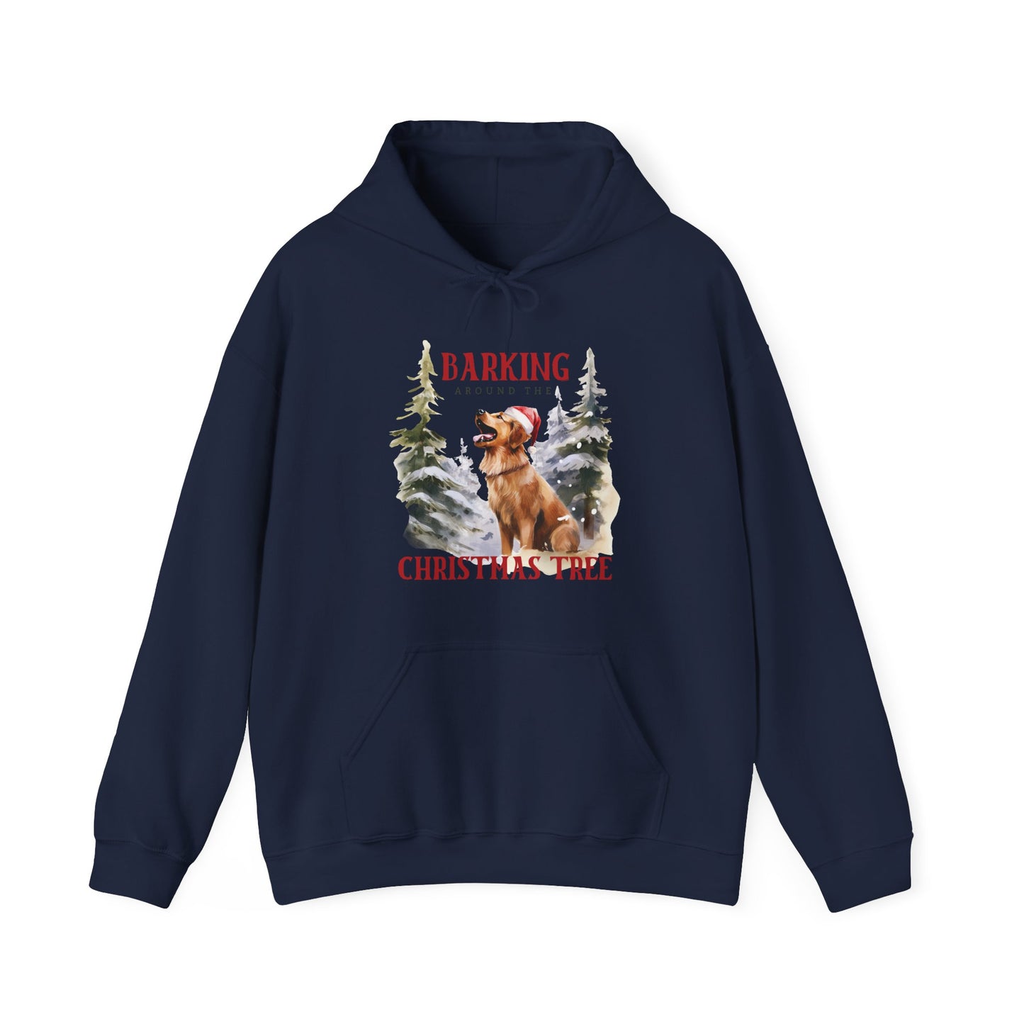 Barking Around the Christmas Tree Hoodie