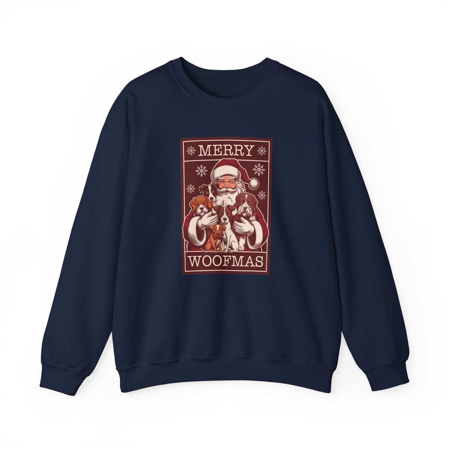 Merry Woofmas Santa Dog Unisex Christmas Sweatshirt