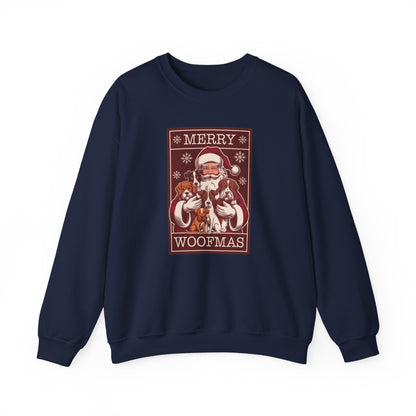 Merry Woofmas Santa Dog Unisex Christmas Sweatshirt